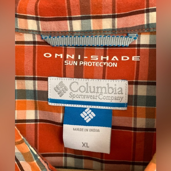 Columbia Omni-Shade Men’s Plaid Shirt Size XL - Picture 3 of 5